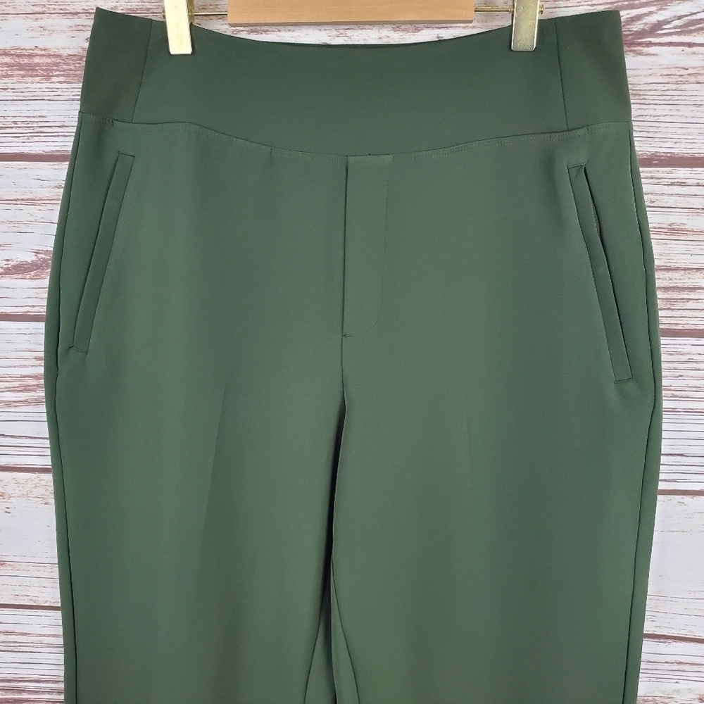 Athleta Womens Size 10 Forest Green Endless High Rise Stretch Pants - Picture 2 of 10